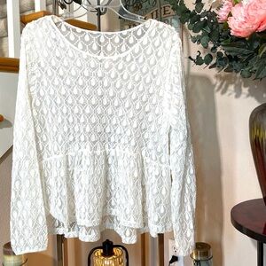 Sheer & Lovely Peplum Top